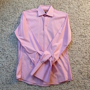 Thomas Pink London Pink Stripe Dress Sport Shirt